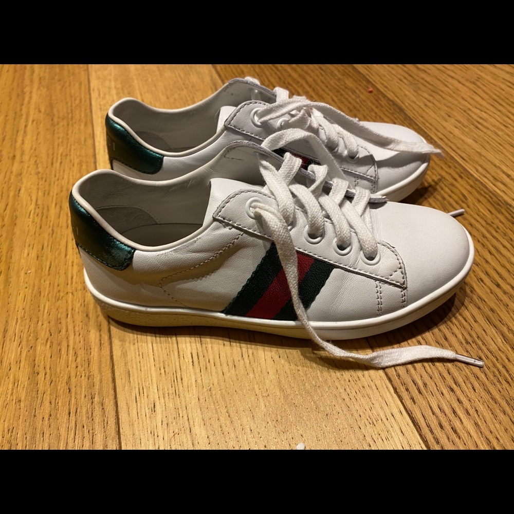Gucci Children’s Ace Leather Sneaker